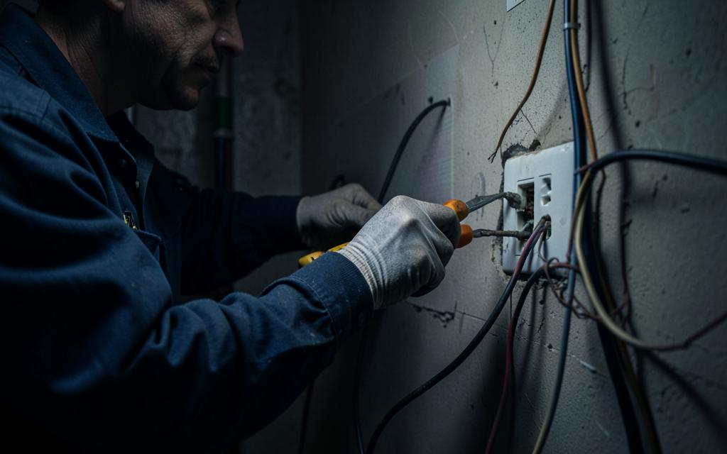 Dépannage électrique : réparation d'une prise défectueuse
