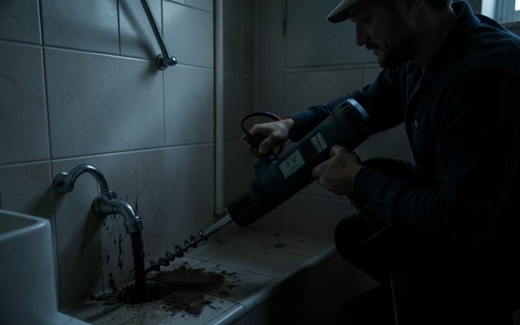 Débouchage de canalisation par un plombier professionnel